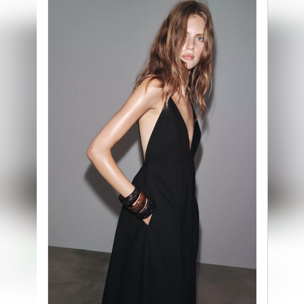 Long Tie Adjustable Dress - Picture 3 of 11